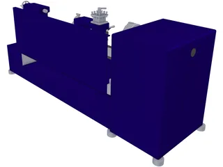 Lathe 3D Model preview