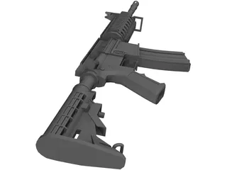 M4 Assault Rifle 3D Model preview