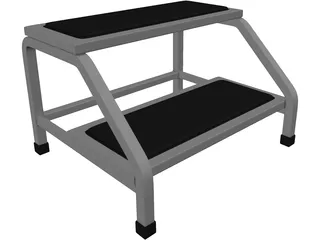 Doctor Office Little Stair 3D Model preview