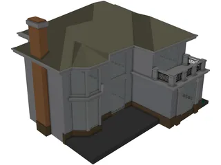 Villa 3D Model preview