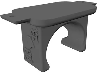 Guitar Hanger 3D Model preview
