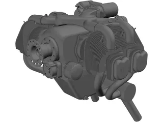 UL260i Engine 3D Model preview