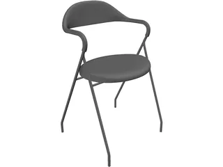 Single Chair 3D Model preview