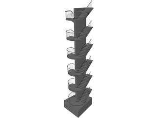 Stairs 3D Model preview