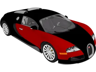 Bugatti Veyron 16.4 (2009) 3D Model preview