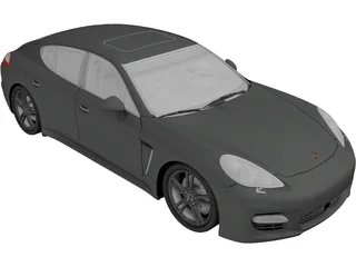 Porsche Panamera Turbo S (2012) 3D Model preview
