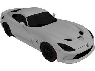 Dodge Viper SRT GTS (2013) 3D Model preview