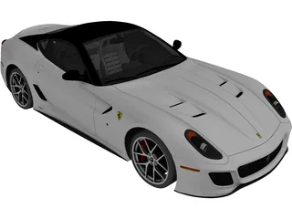 Ferrari 599 GTO (2011) 3D Model preview