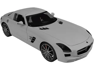 Mercedes-Benz SLS AMG (2011) 3D Model preview