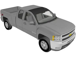 Chevrolet Silverado (2012) 3D Model preview