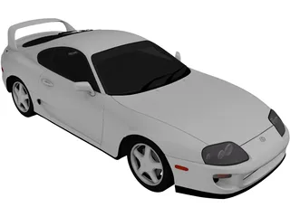 Toyota Supra RZ (1998) 3D Model preview