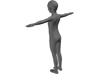 Girl 3D Model preview