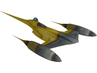 Star Wars Naboo Fighter 3D Model preview