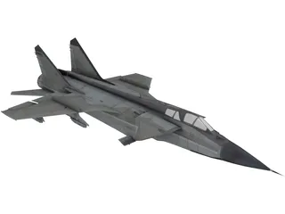 MiG-31 Foxhound 3D Model preview