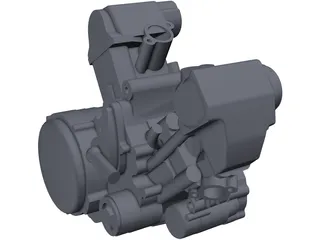 Aprilia SXV 550 Engine 3D Model preview