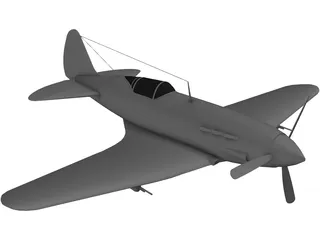 MiG-3 3D Model preview