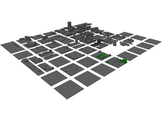 Salt Lake City Downtown 3D Model preview