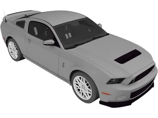 Ford Mustang Shelby GT500 (2013) 3D Model preview