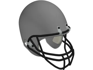 Football Helmet 3D Model preview