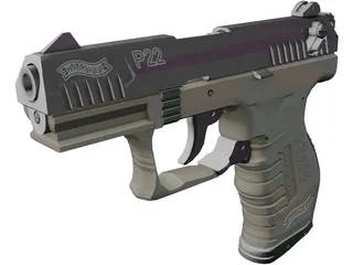 P22 Walther 3D Model preview