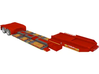 Goldhofer Trailer 3D Model preview