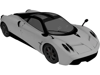 Pagani Huayra (2012) 3D Model preview