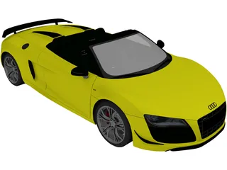 Audi R8 GT Spyder (2012) 3D Model preview