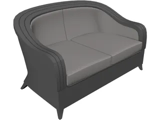 Modern Sofa 3D Model preview