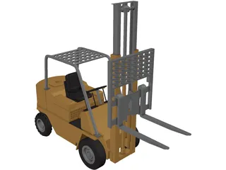 Forklift 3D Model preview