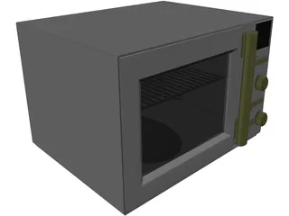 Microwave Oven 3D Model preview