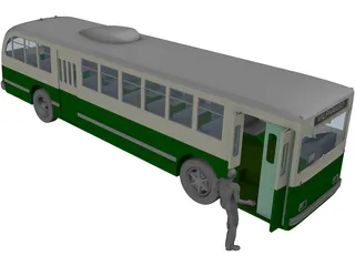 Trolleybus 3D Model preview