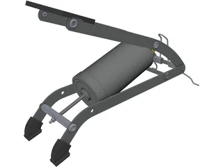 Bicycle Floor Pump 3D Model preview