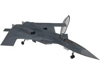 JAS-41 Vampyren Unofficial Concept 3D Model preview