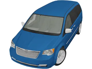 Chrysler Town and Country (2013) 3D Model preview
