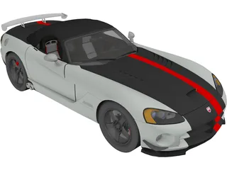 Dodge Viper SRT-10 ACR Soft Top 3D Model preview