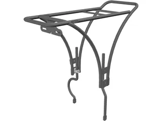 Carrier Bag Bicycle 3D Model preview