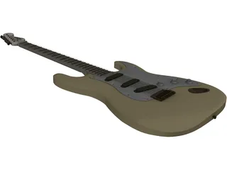 Fender Stratocaster Electric Guitar 3D Model preview