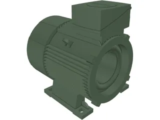Siemens Electric Motor 3D Model preview