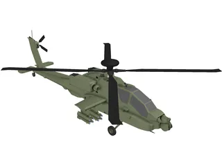 Boeing AH-64D Apache Longbow 3D Model preview