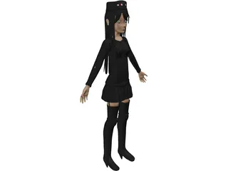 Andr the EnderGirl 3D Model preview