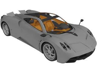 Pagani Huayra 3D Model preview