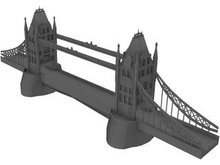 London Tower Bridge 3D Model preview