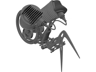 Crawling Robot 3D Model preview