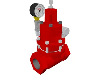 Kimray Pressure Regulator 3D Model preview