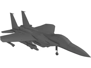 McDonnell Douglas F-15A 3D Model preview