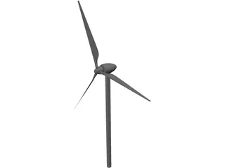 Wind Turbine 3D Model preview