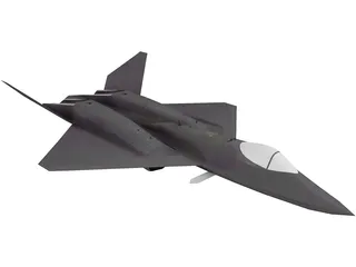 Northmann YF-23 Black Widow II 3D Model preview