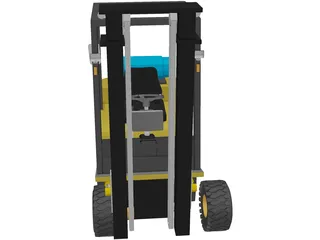 Forklift 3D Model preview