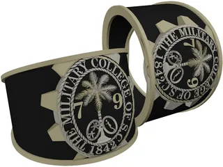 Citadel School Ring 3D Model preview