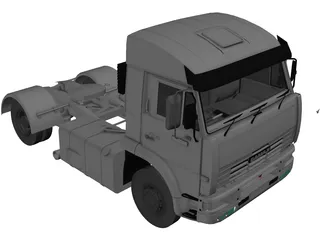 Kamaz 6460 Truck 3D Model preview